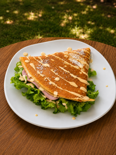 Crepas saladas Crepas Saladas (2 ingredientes)